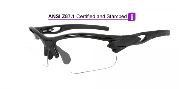Matrix Bayshore Prescription Safety Glasses - ANSI Z87.1 Certified - Industrial, Construction or Tactical 