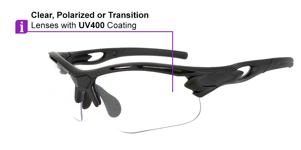 Matrix Bayshore Prescription Safety Glasses - ANSI Z87.1 Certified - Industrial, Construction or Tactical
